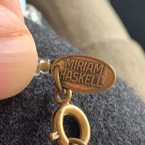 Miriam Haskell Signed Vintage Necklace - Picture 9 of 10